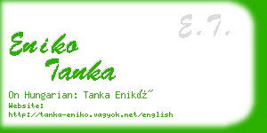 eniko tanka business card